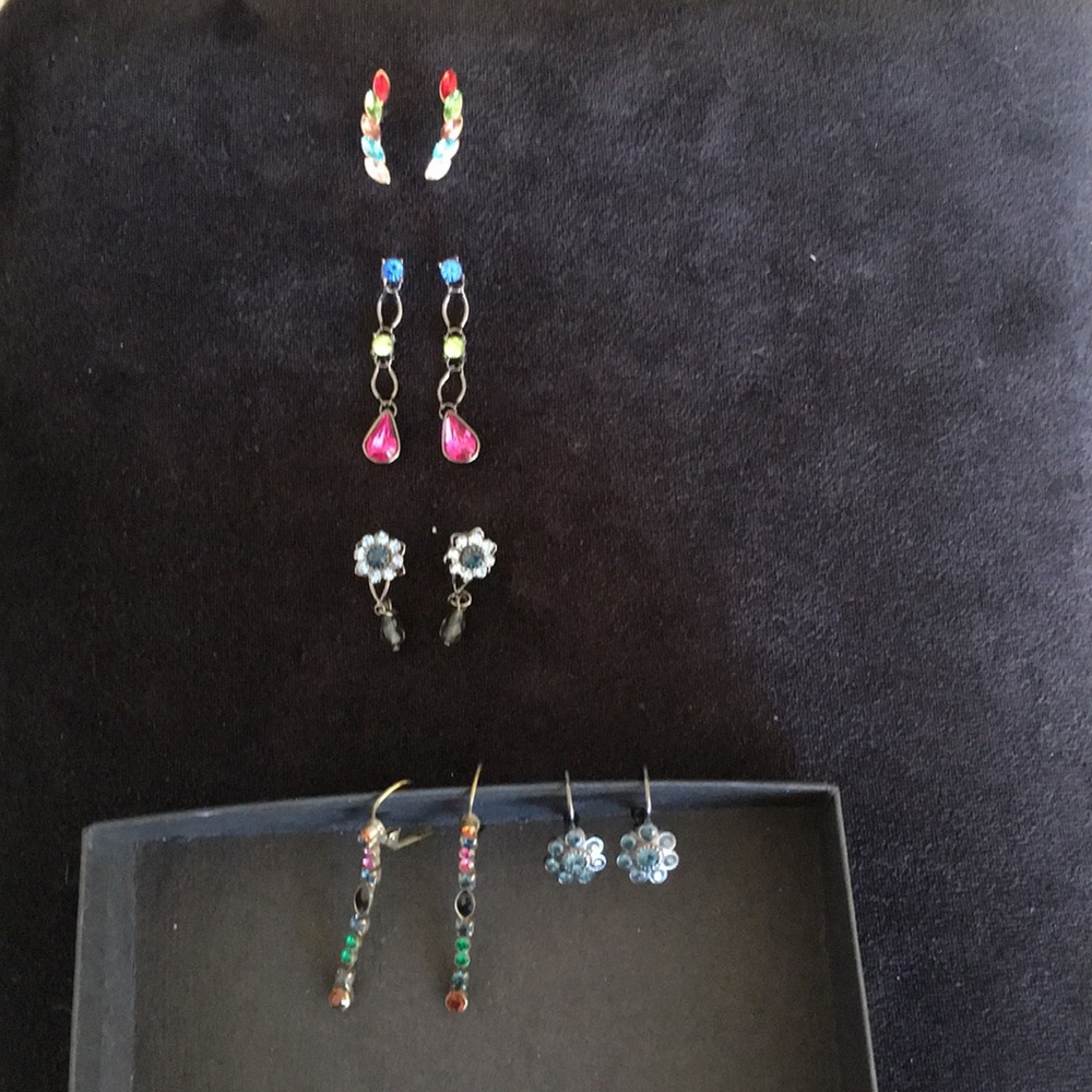 Five Pair Costume Earring Bundle